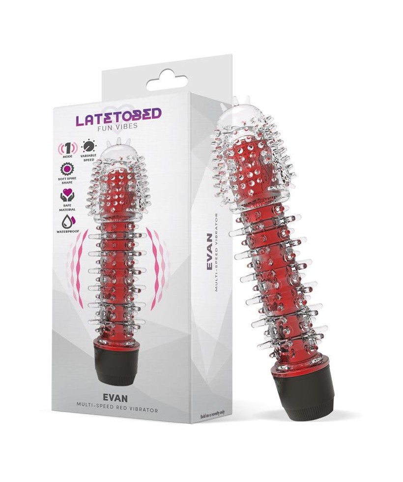 Evan Vibrador Multi Velocidad Rojo