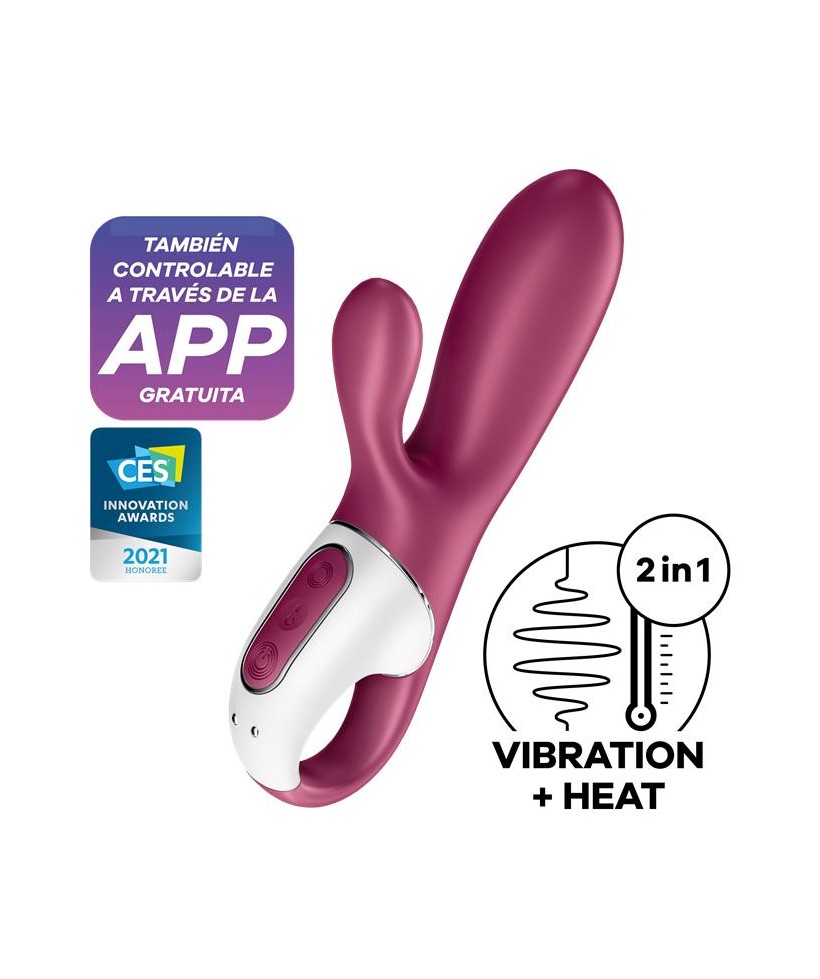 Hot Bunny Vibrador con Conejito Efecto Calor APP Satisfyer Connect