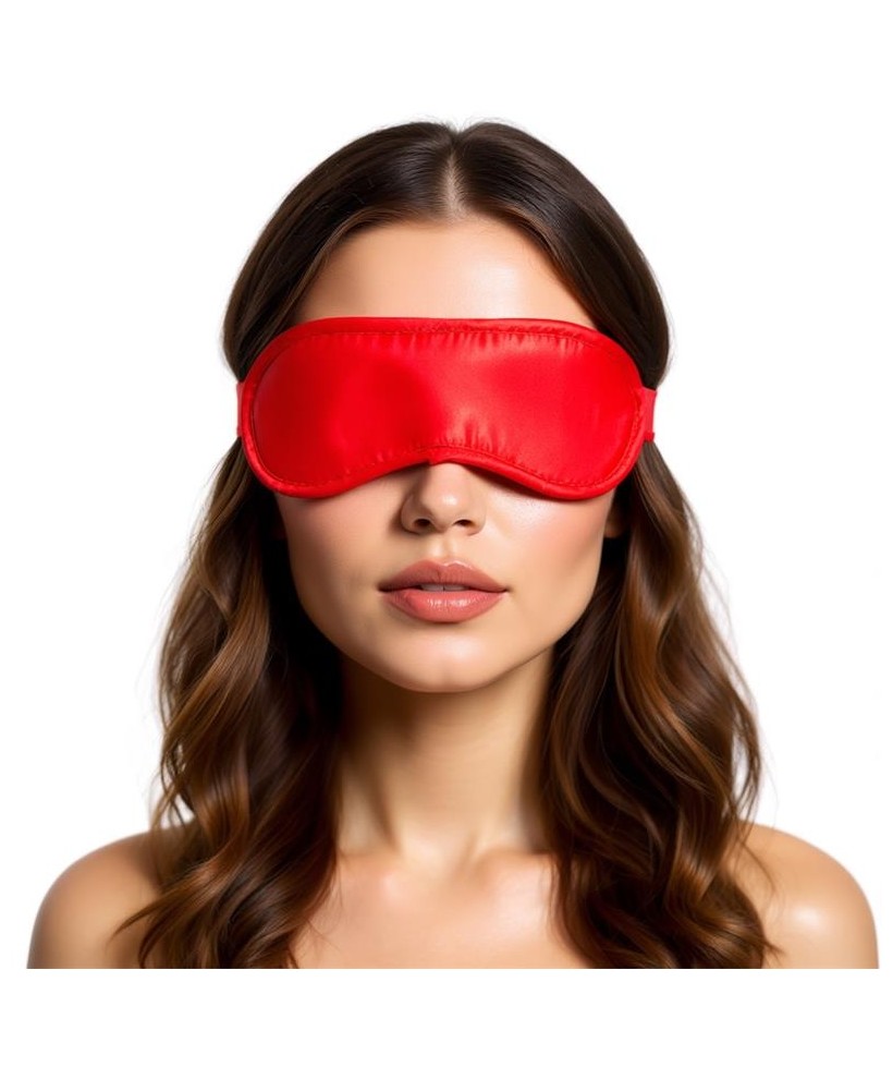 Antifaz de Saten Rojo