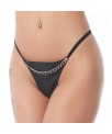 Tanga Cadena Negro