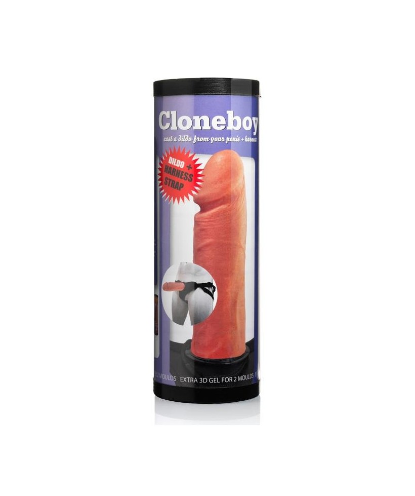 Clonador Dildo con Arnes Natural