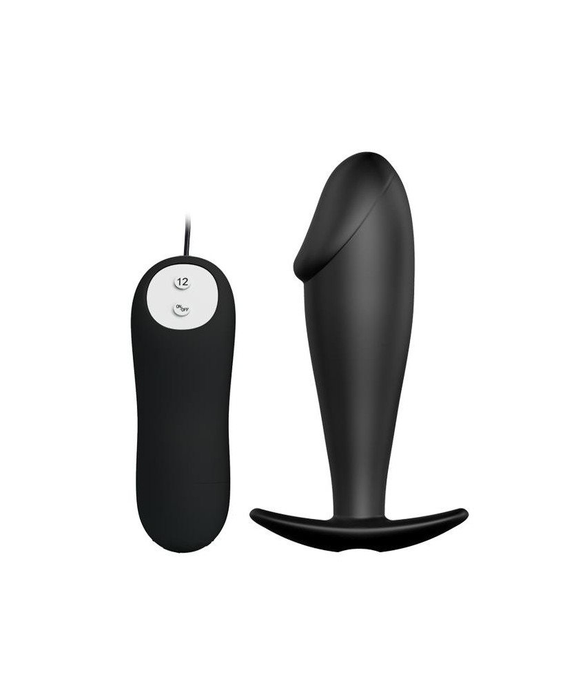 Plug Anal Negro con Mando