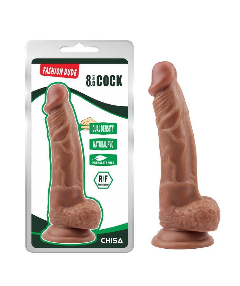 Dildo Dual Density Fashion 21 x 41 cm Bronceado