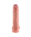 King Cock Pene con Testiculos de 11 Color Natural