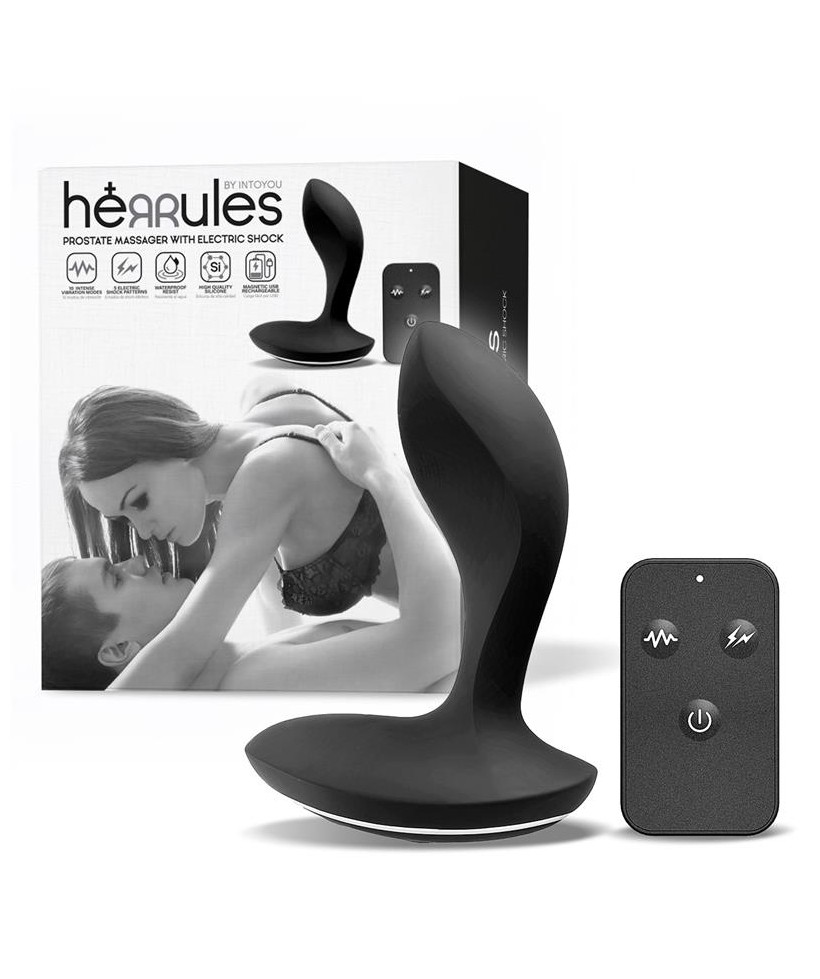 Masajeador Prostatico con Electro Shock y Vibracion con Control Remoto