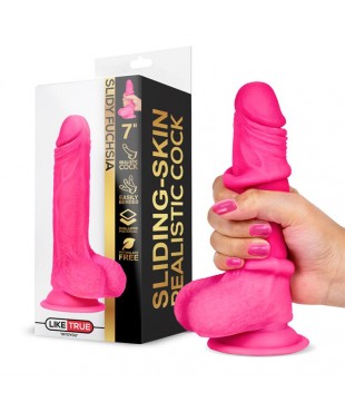 Slidy Dildo Realista Dual Layer Retráctil y Orientable 7