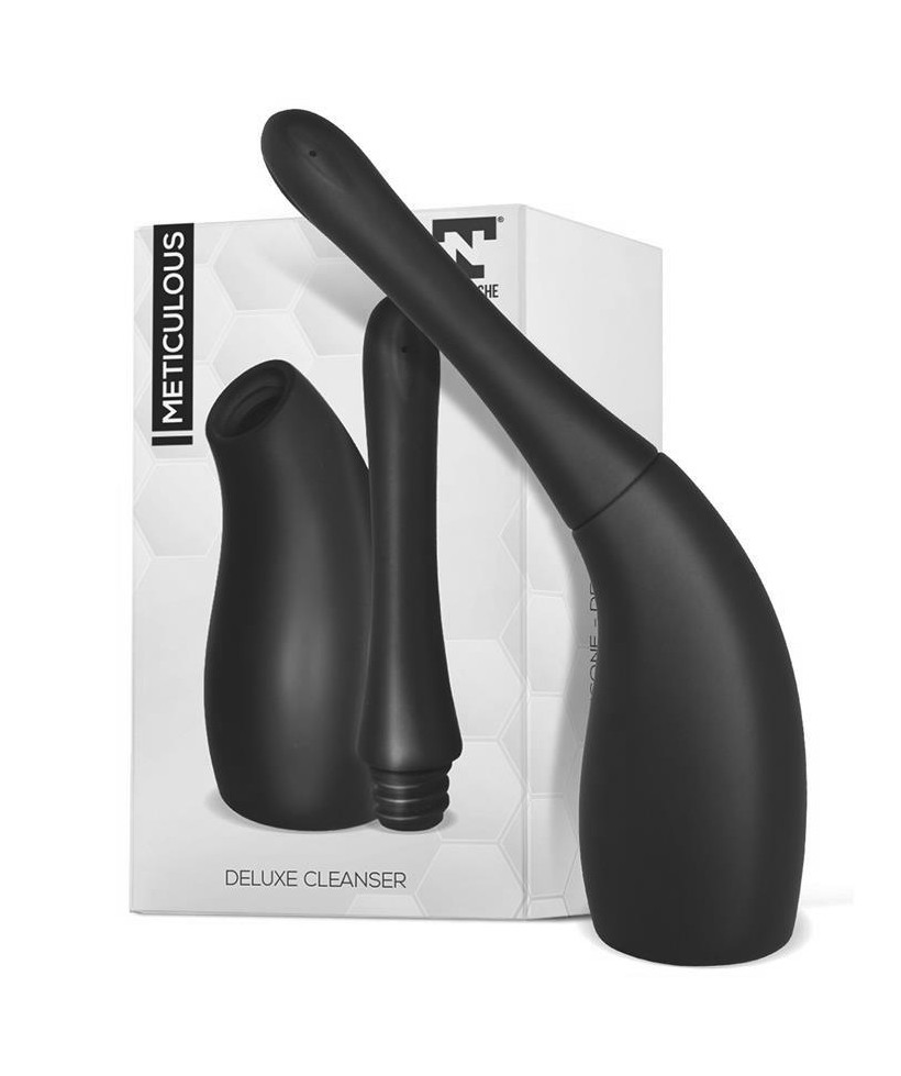 Meticulous Ducha Anal Deluxe Silicona Negro
