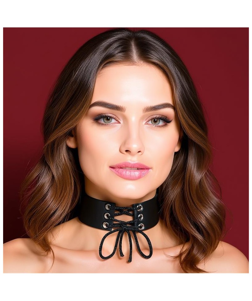 Collar con Lazo Cuero Vegano Talla unica