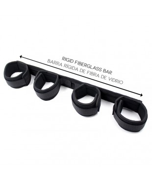 Barra Espaciadora con Barra Rígida y Esposas con Esponja