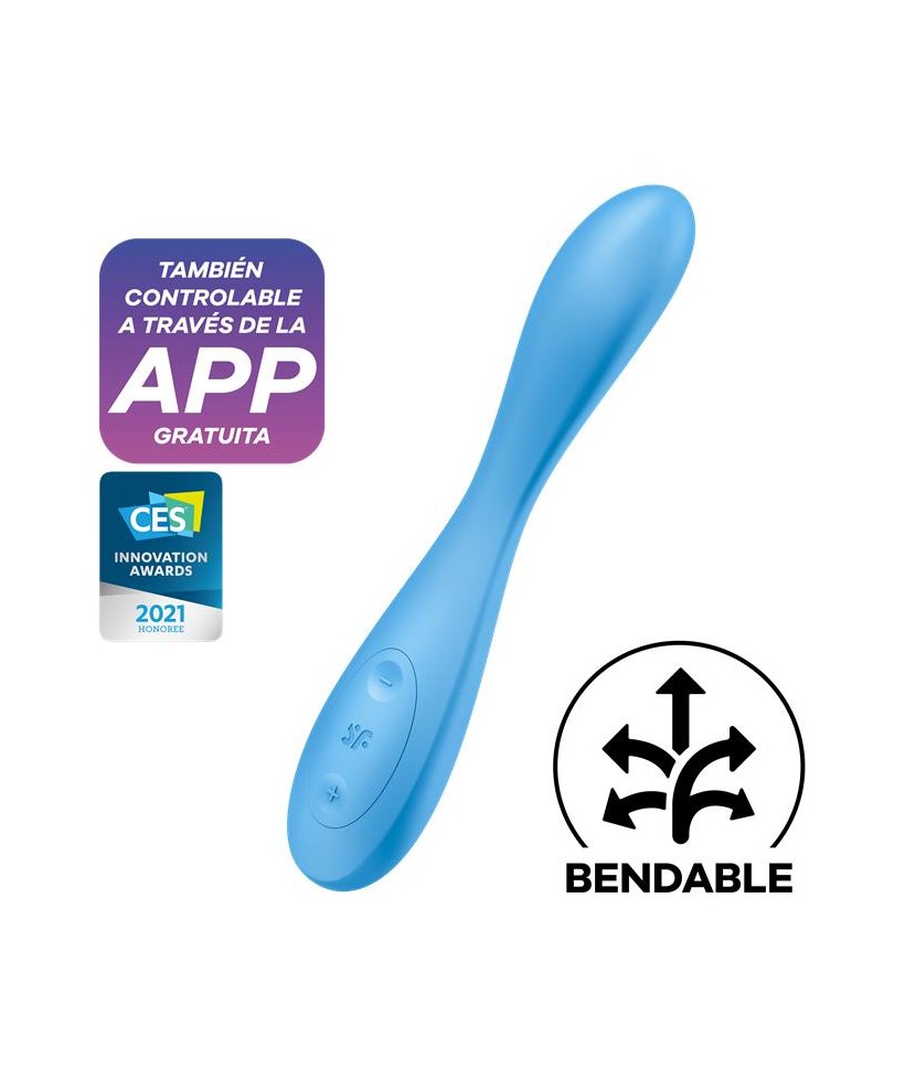 Vibrador G Spot Flex 4 con APP Satisfyer Connect Azul