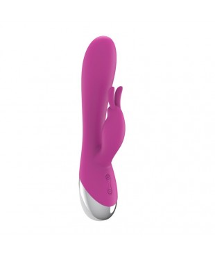 VIbrador Dual USB Silicona Rosa