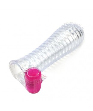Funda para el Pene con Vibración Transparente