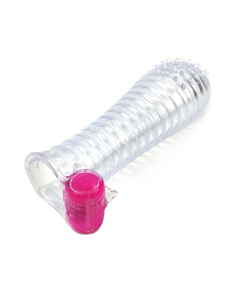Funda para el Pene con Vibracion Transparente