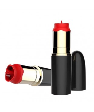 Estimulador de Pintalabios con Lengua Estimuladora USB Negro