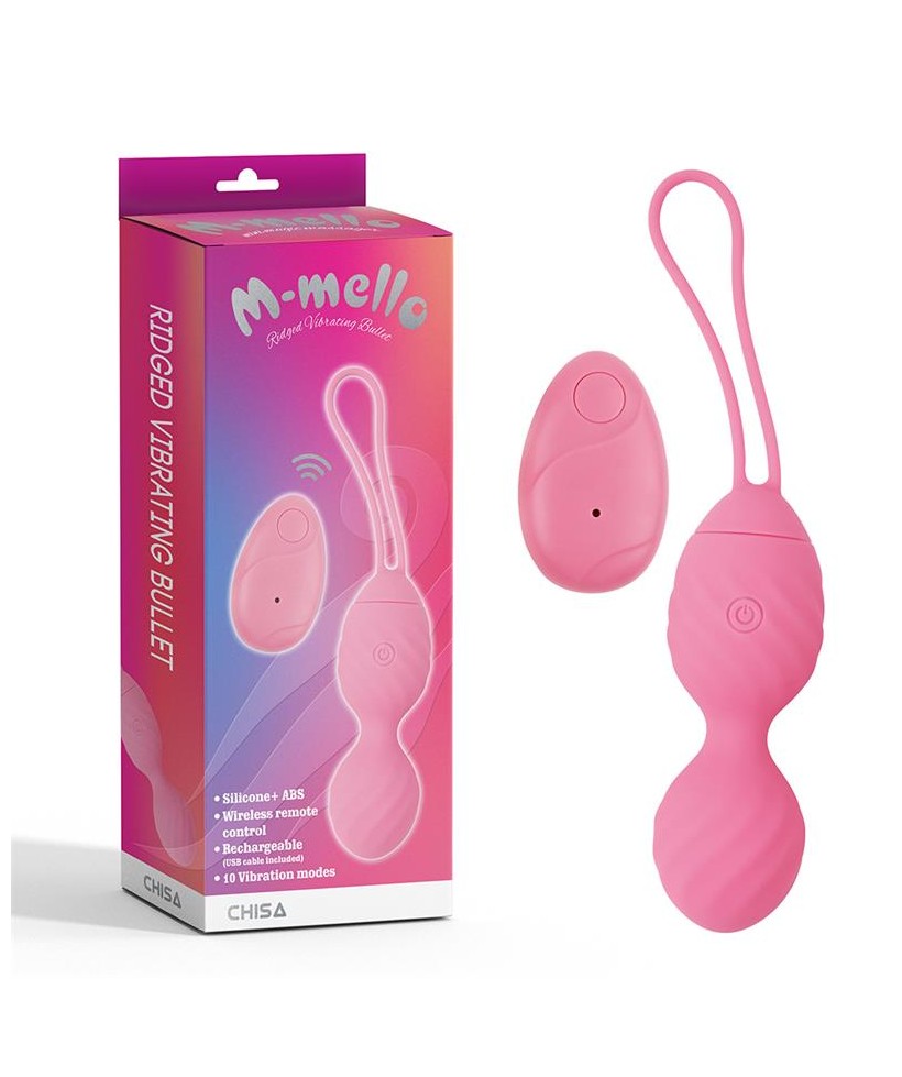 Huevo Vibrador Control Remoto Ridged USB Silicona 74