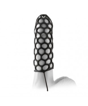 Fantasy X-tensions  Silicone Warrior Cock Cage-Bla