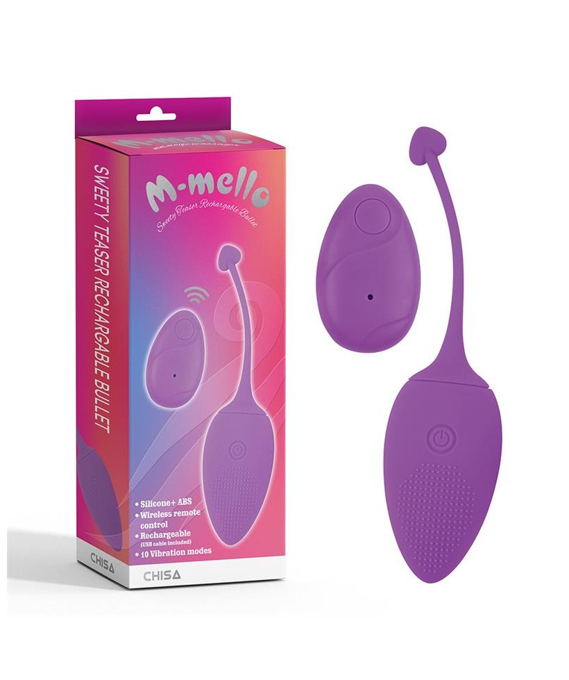 Huevo Vibrador Control Remoto Sweety Teaser USB 57