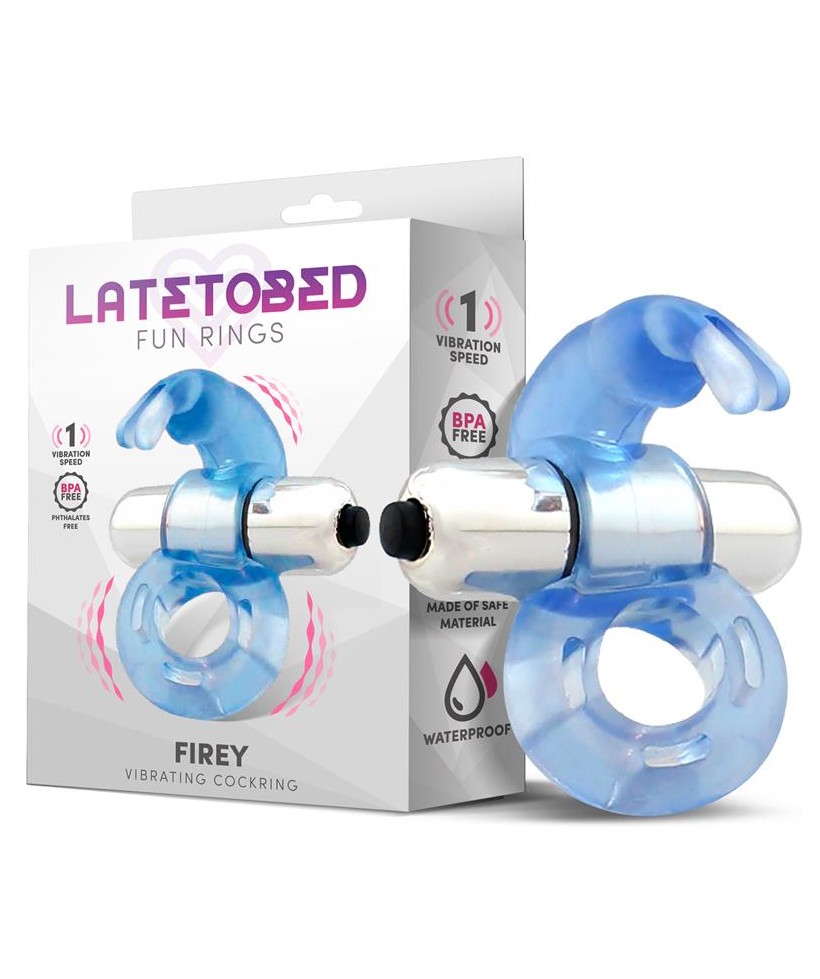Firey Anillo Vibrador con Conejito Azul