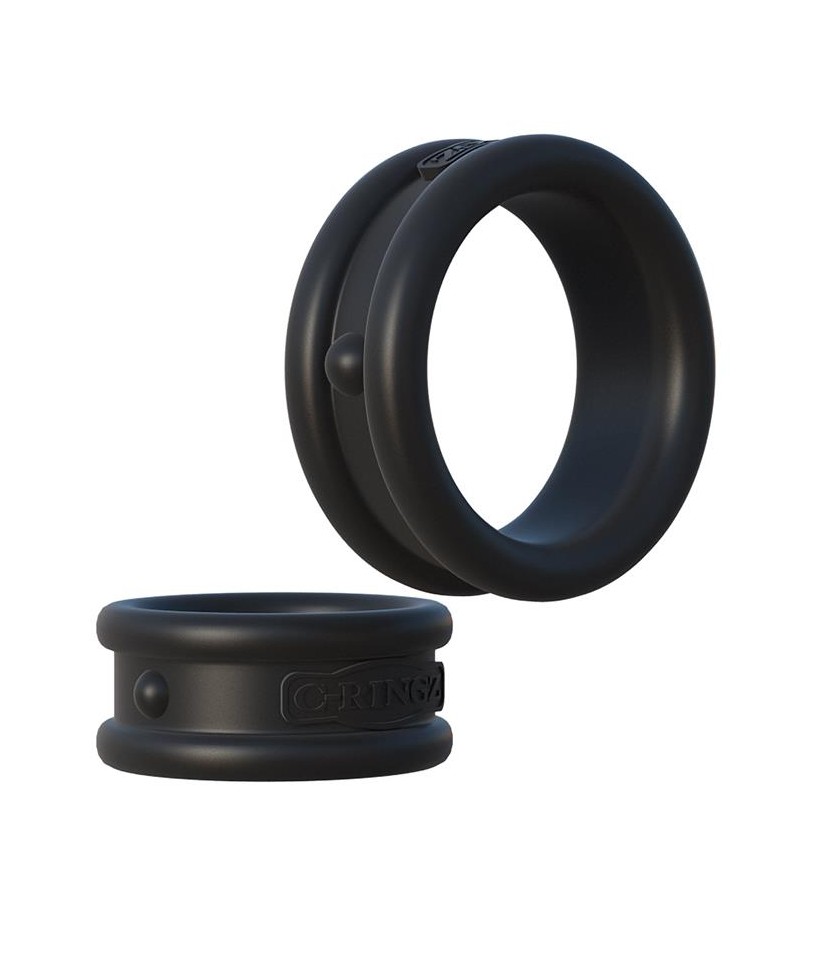 Set 2 Anillos para el Pene Negro