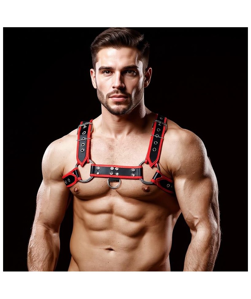 Odiseo Arnes Masculino para el Pecho Cuero Vegano