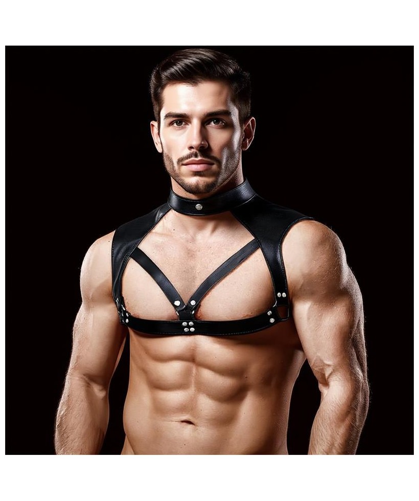 Darius Arnes Masculino para el Pecho Cuero Vegano