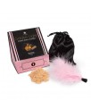 Kit Polvos 100 Comestibles y Plumero Sabor Chocolate Canela y Jengibre