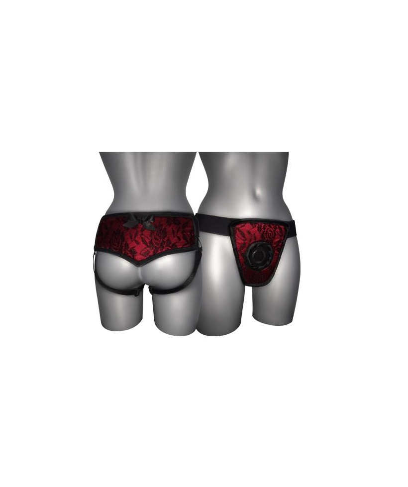 Arnes de Luxe Con Espalda Rojo S XL