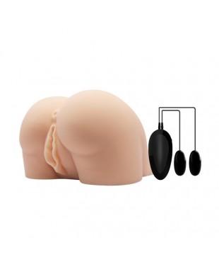 Masturbador Doble Vagina y Ano con Vibración