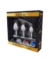 Set de 3 Plug de Metal con Joya