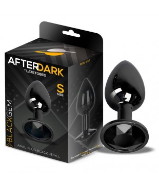 Blackgem Plug Anal Metálico con Joya Talla S Negro