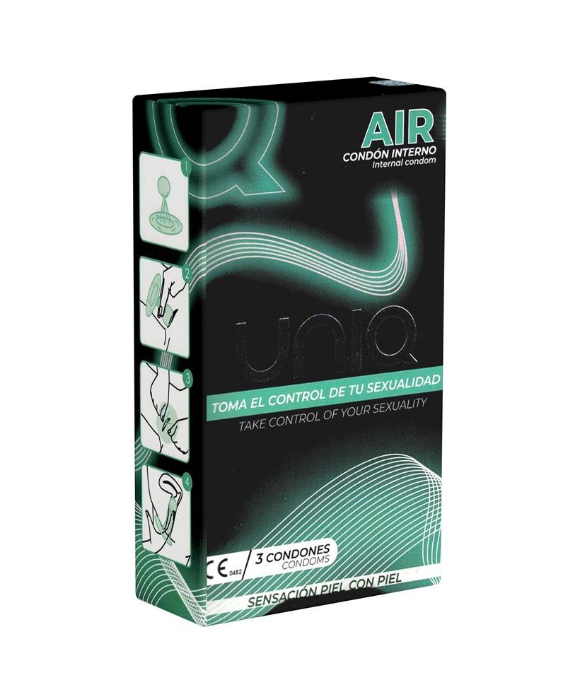 Preservativos Femeninos Air Female sin Latex 3 Unidades