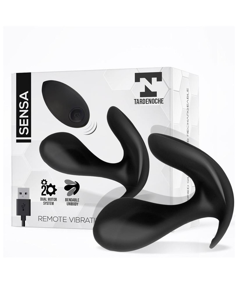 Sensa Estimulador Control Remoto USB SIlicona Liquida Negro