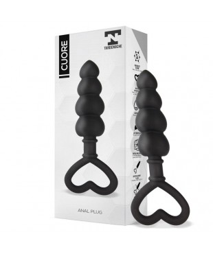 Cuore Plug Anal Silicona Negro