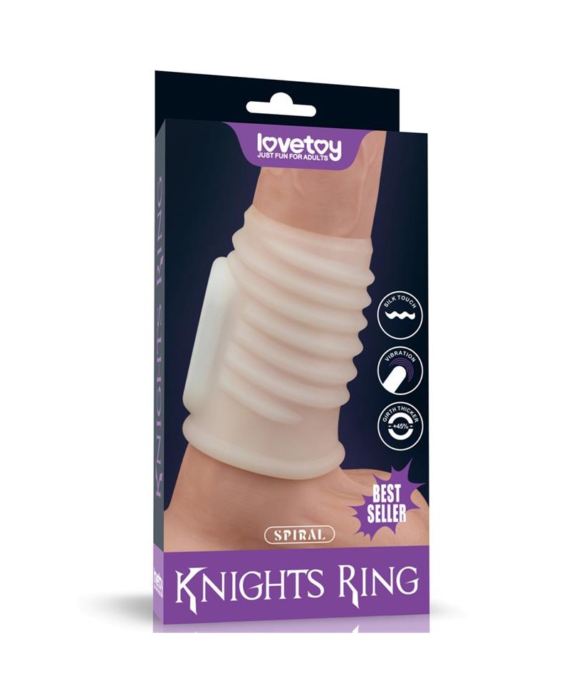 Funda para el Pene con Vibracion Spiral Knights