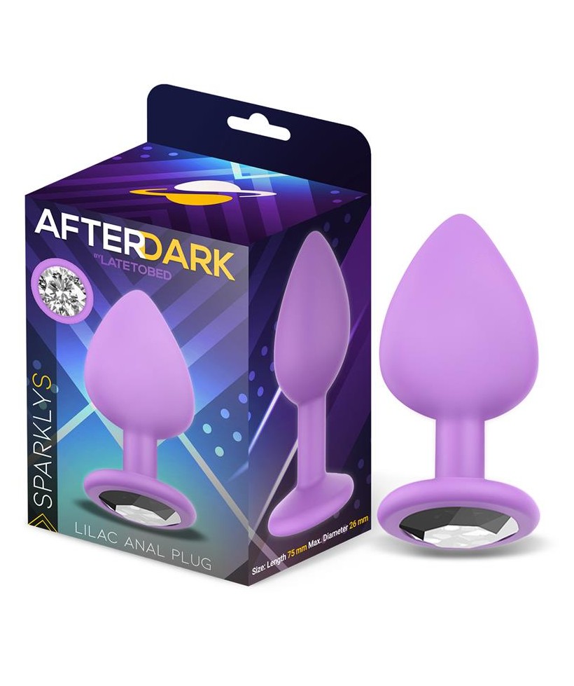 Sparkly Plug Anal Silicona Talla S Lilac