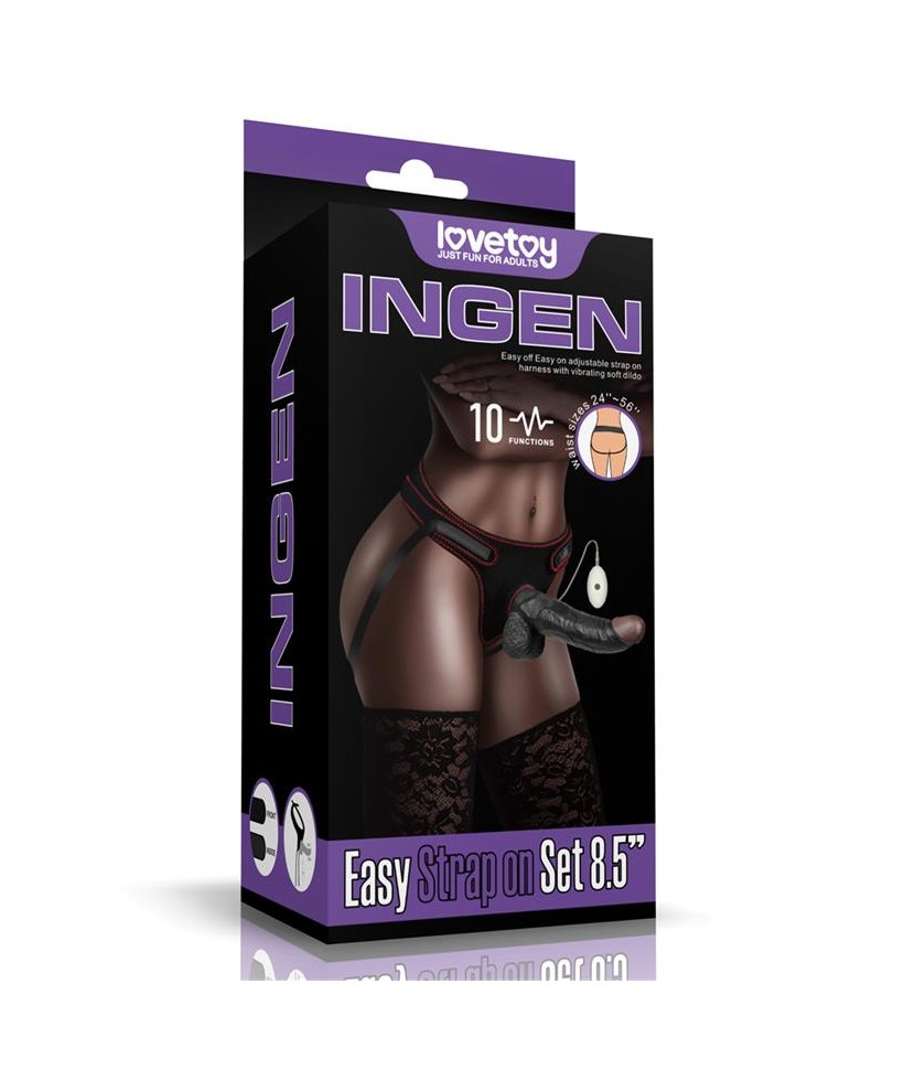 Arnes Ajustable con Dildo 85 10 Funciones