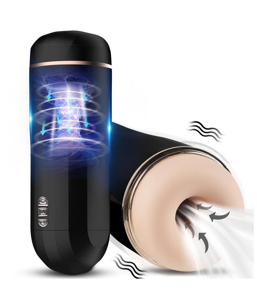 Snow Masturbador Manual Automatico Vibracion y Succion