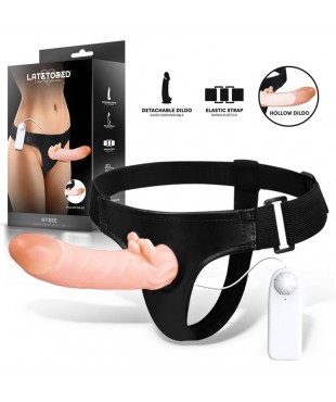 Hybee Dildo con Dildo Realista Hueco y Vibración con Control Remoto