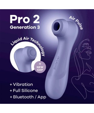 Pro 2 Genera 3 Liquid Air Technology Succión y Vibración APP Connect Lilac