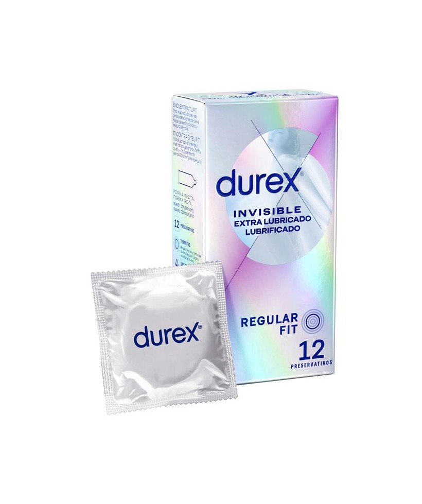 Preservativos Invisible Extra Lubricacion 12ud