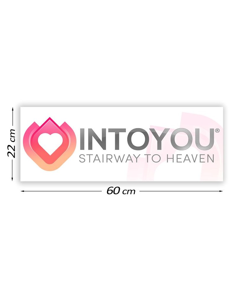 Cartel Promocional Intoyou 60 cm x 22 cm