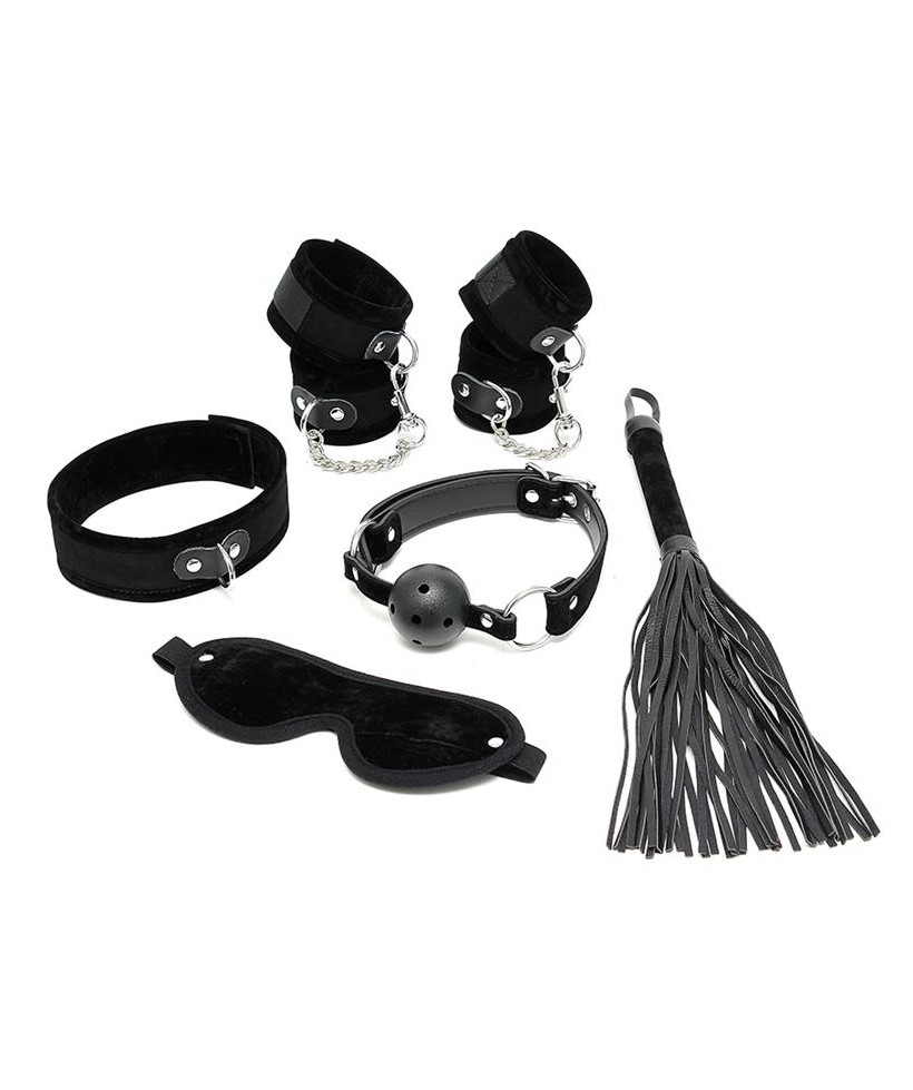 Set de Bondage 6 Piezas Negro
