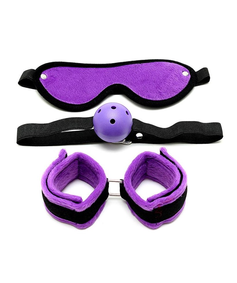 Set de Bondage 3 Piezas Purpura
