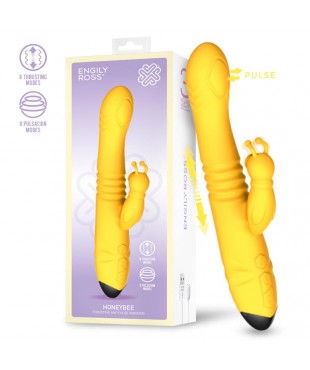 Honeybee Vibrador con Thrusting y Pulsación