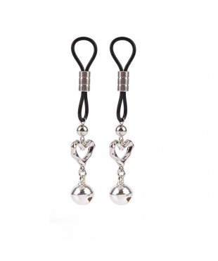 Señuelo Pinzas para Pezones Corazon con Cascabel