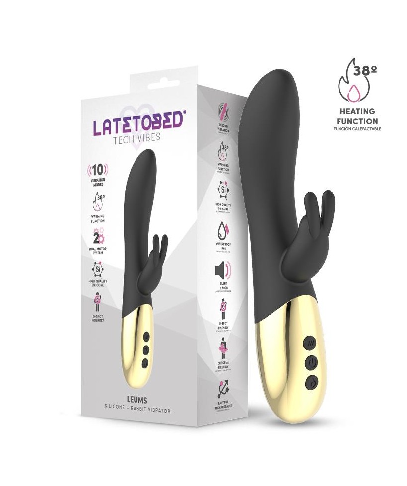 Leums Vibrador Rabbit con Funcion de Calor Punto G USB Magnetico