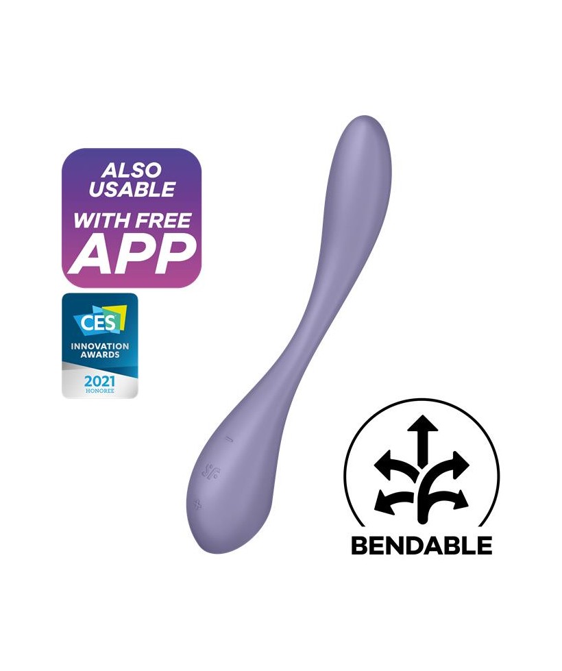 G Spot Flex 5 Multi Vibrador con Satisfyer Connect APP Lilac