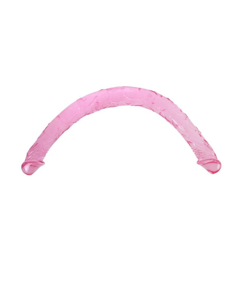 Dildo Doble Color Rosa 44 cm