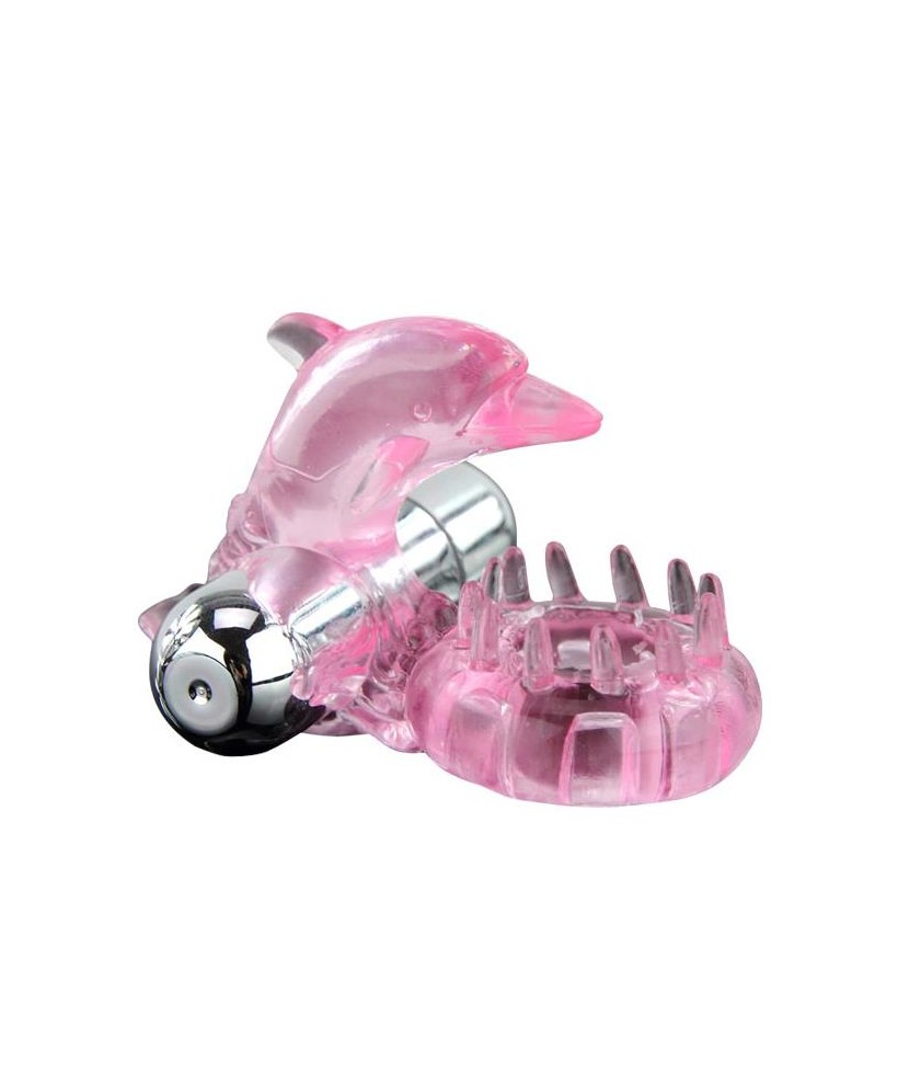 Anillo Vibrador Love Dolphig Ring Rosa
