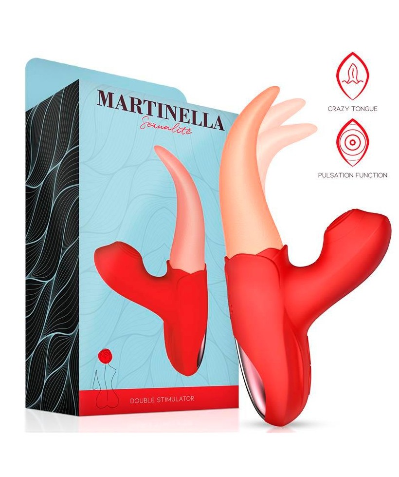 Estimulador Doble con Lengua y Pulsacion